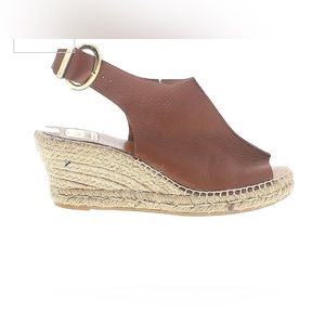 Brown leather Kanna wedge